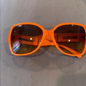 Orange Chanel authentic sunglasses